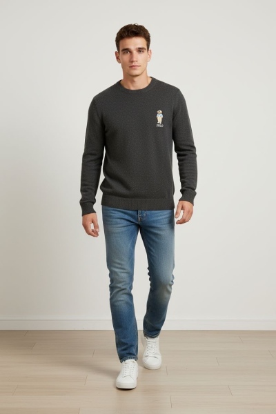 U.S. POLO AYICIKLI SİYAH SWEATSHİRT