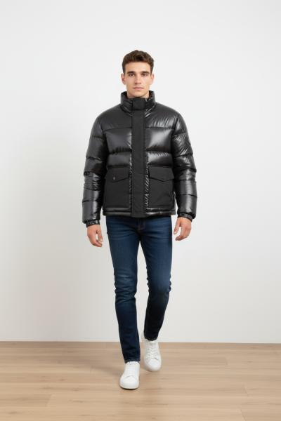 MONCLER SİYAH ŞİŞME MONT